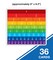 Carson Dellosa 36-Piece Fraction Bars Rainbow Cutouts, Colorful Cardstock Math Manipulatives and Bulletin Board Decorations, Homeschool and Classroom Teacher Supplies